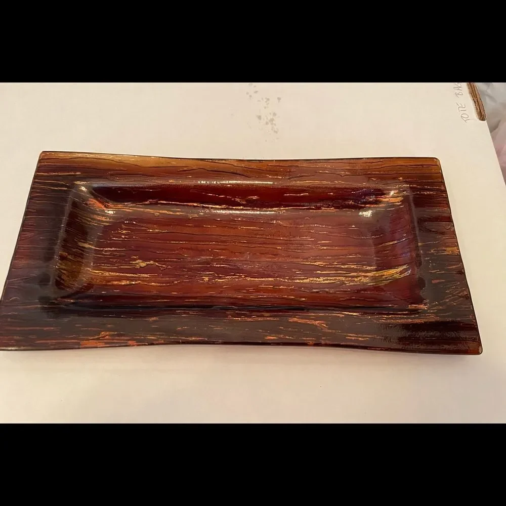 4‎ PIECE GLASS VOTIVE SET IN SHADES OF BROWN